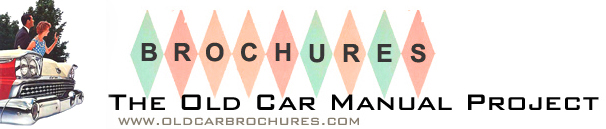 The Old Car Manual Project - Brochures