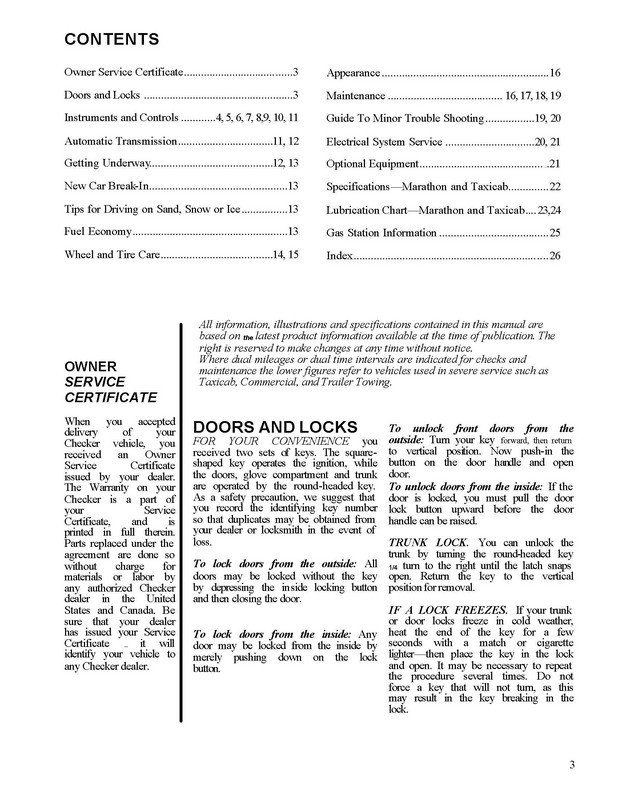 1977 Checker Owners Manual-03