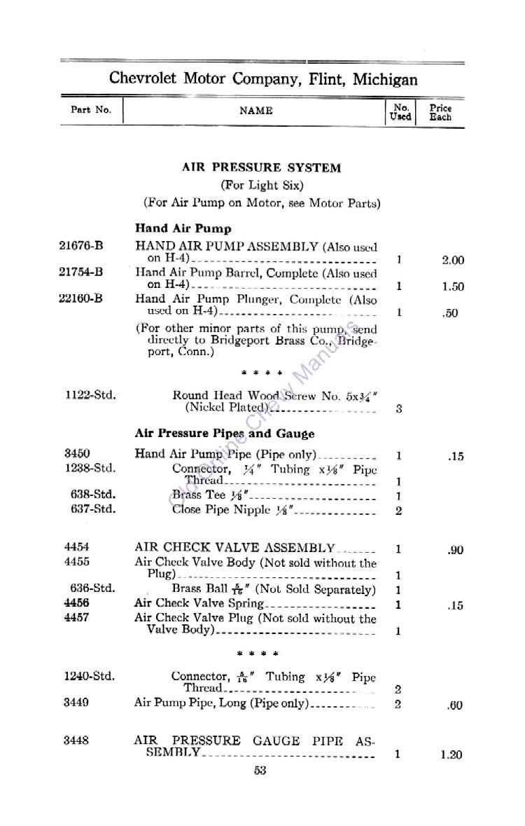 1912 Chevrolet Parts Price List-53
