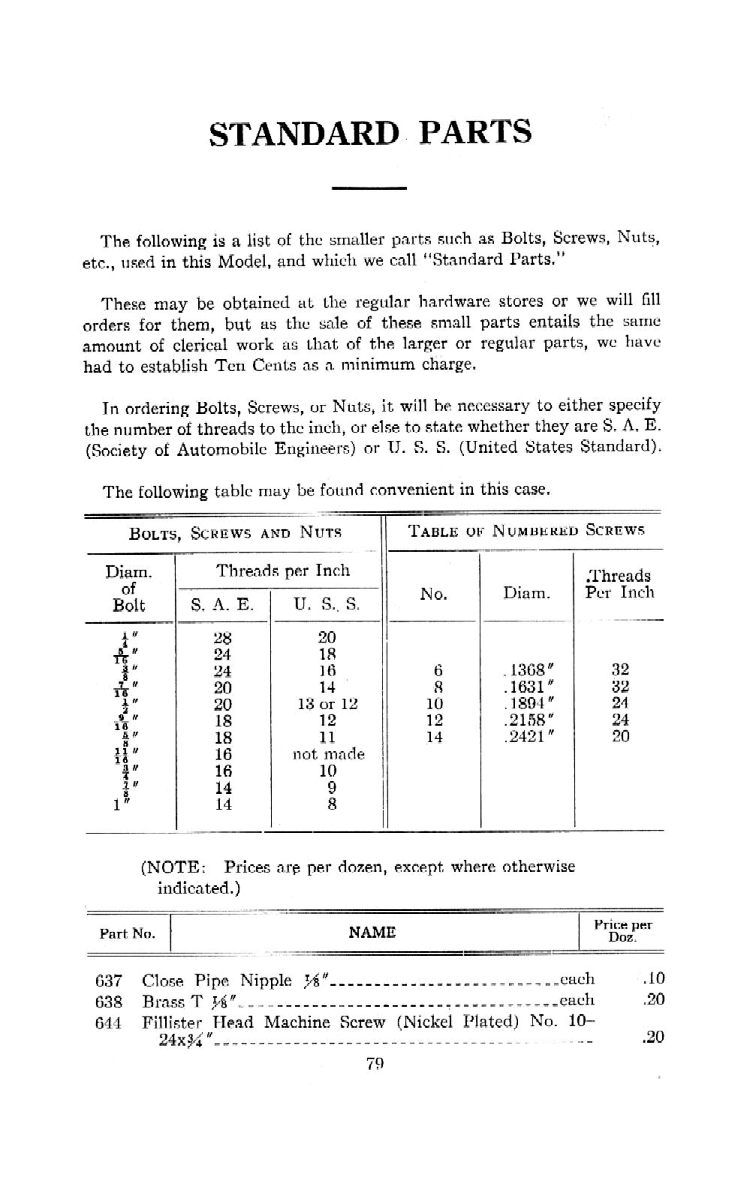 1912 Chevrolet Parts Price List-79
