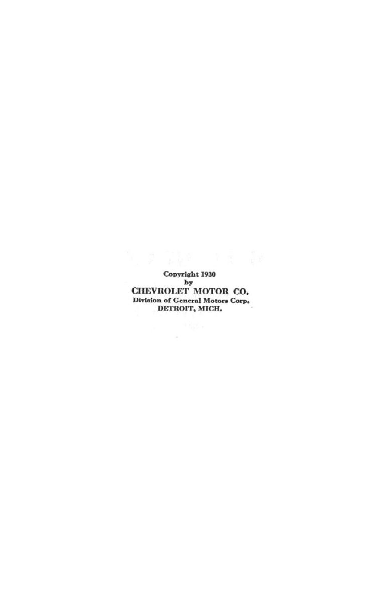 1930 Chevrolet Owners Manual-01