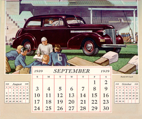 1939 Chevrolet Calendar-3909b