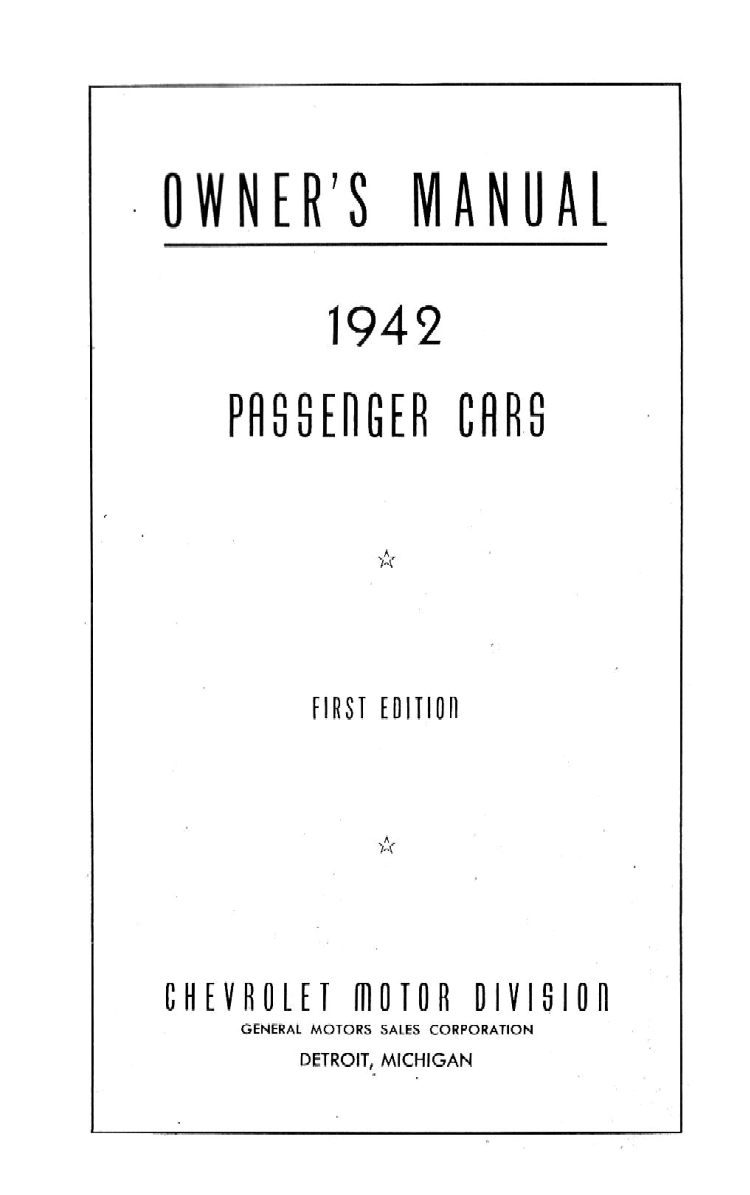 1942 Chevrolet Owners Manual-01