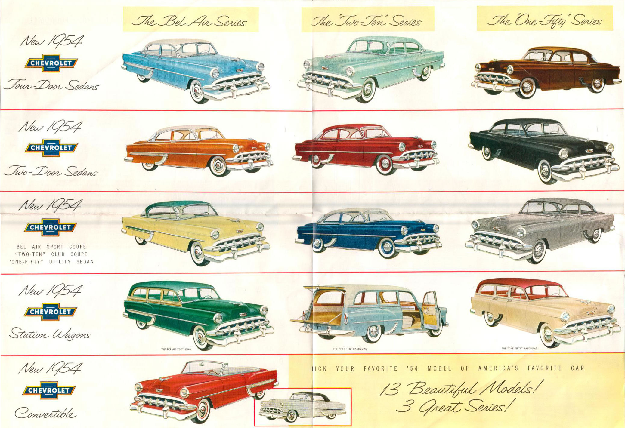 1957 Bel Air Color Chart