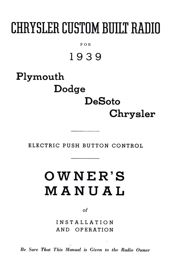 1939 Chrysler Radio Manual-01