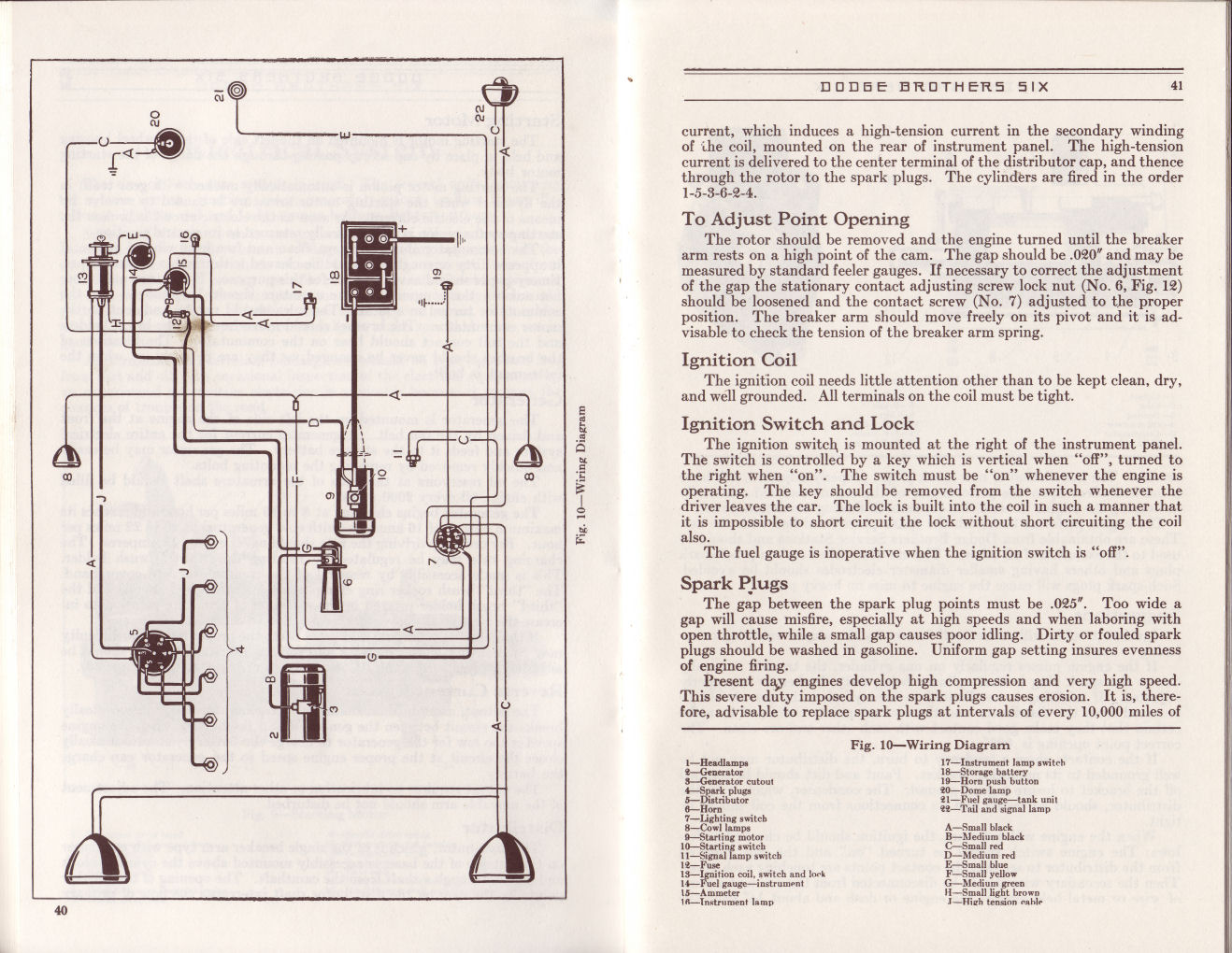 1930 Dodge Six Instruction Manual-40 amp 41