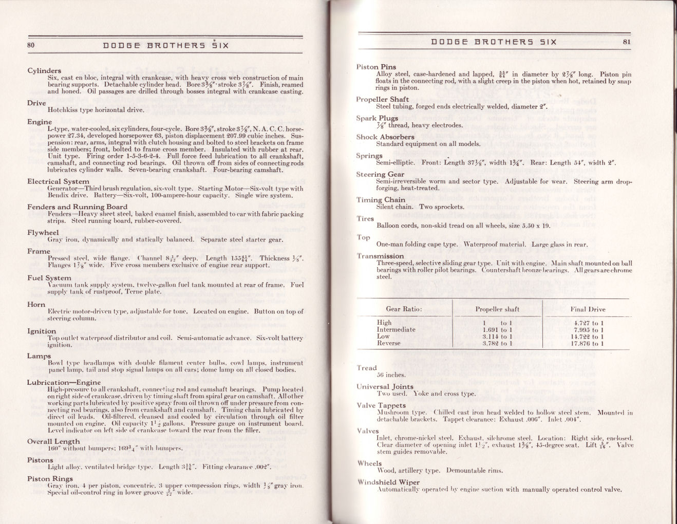 1930 Dodge Six Instruction Manual-80 amp 81