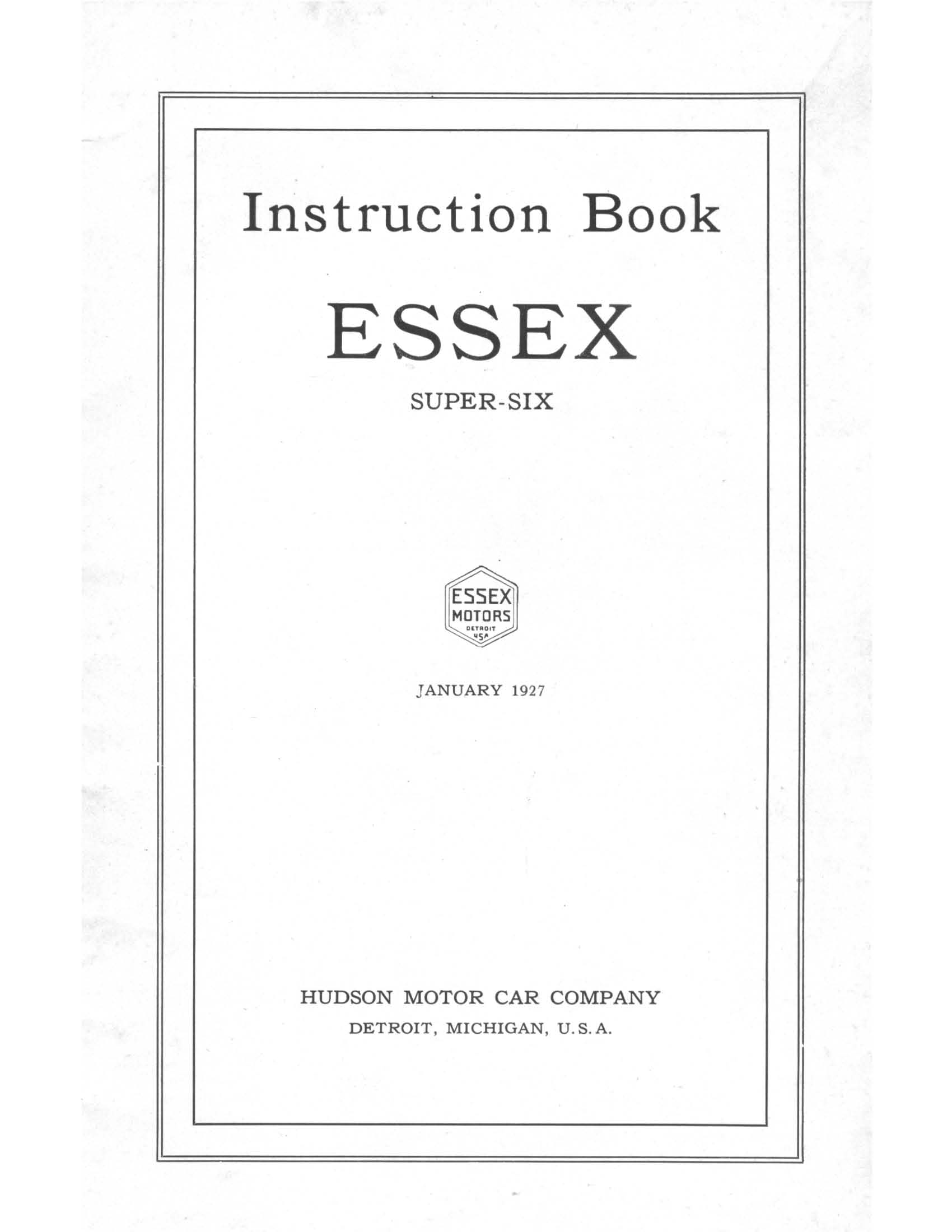 1927 Essex Instruction Book-03