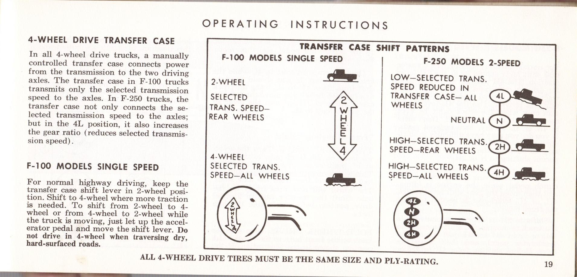 1969 Ford Truck Owners Manual Pg19