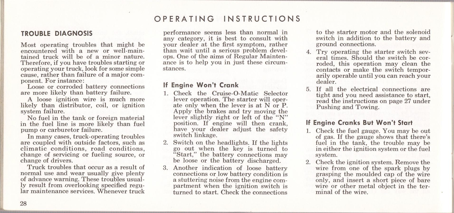 1969 Ford Truck Owners Manual Pg28