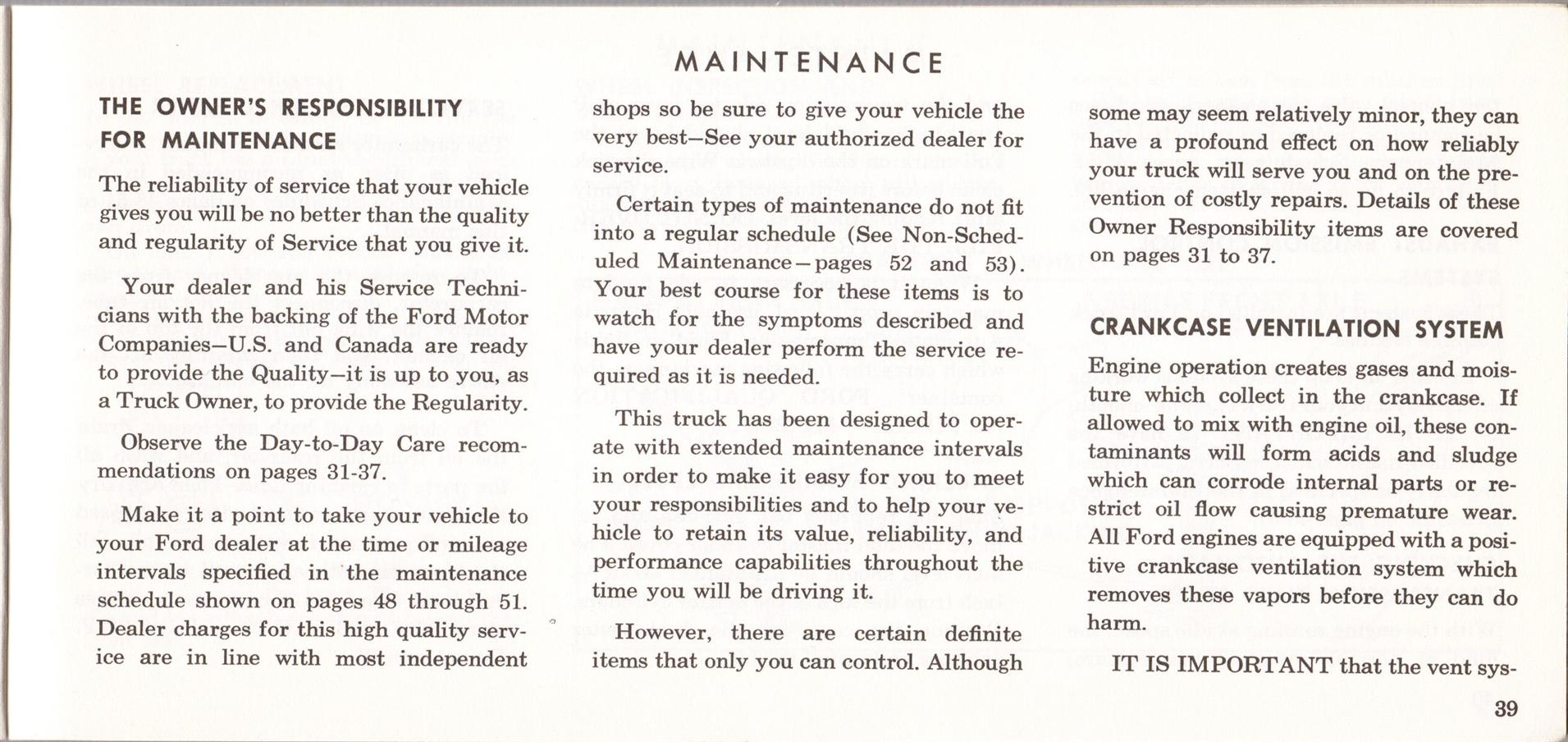 1969 Ford Truck Owners Manual Pg39