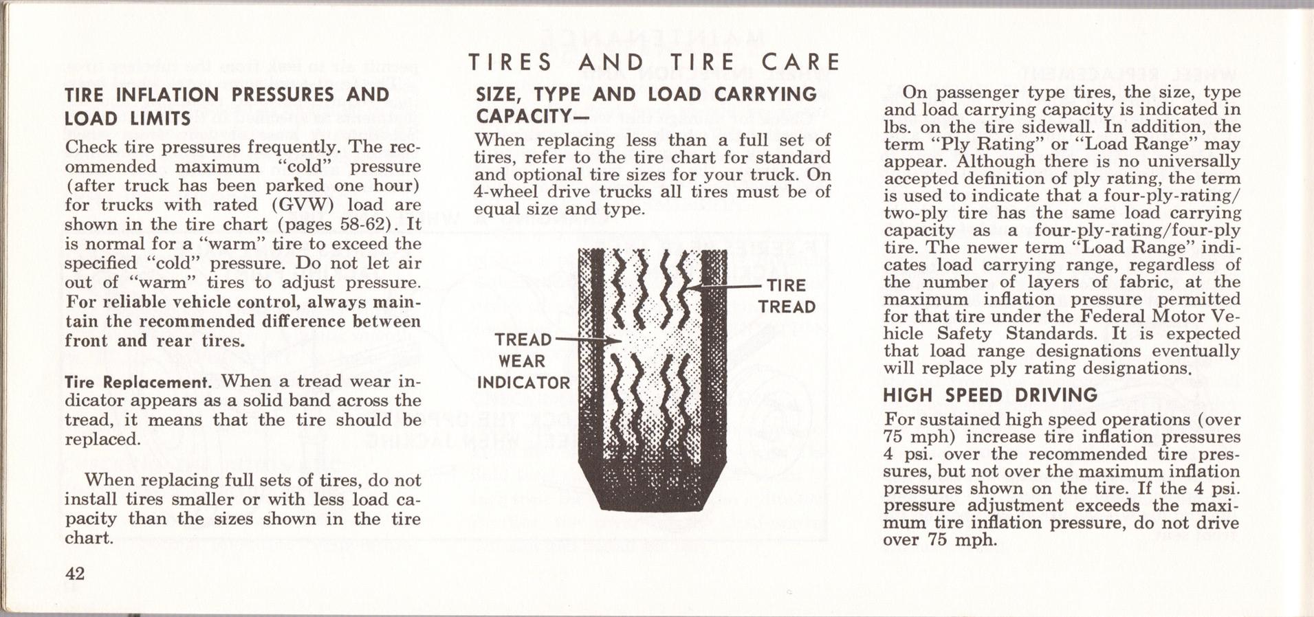 1969 Ford Truck Owners Manual Pg42