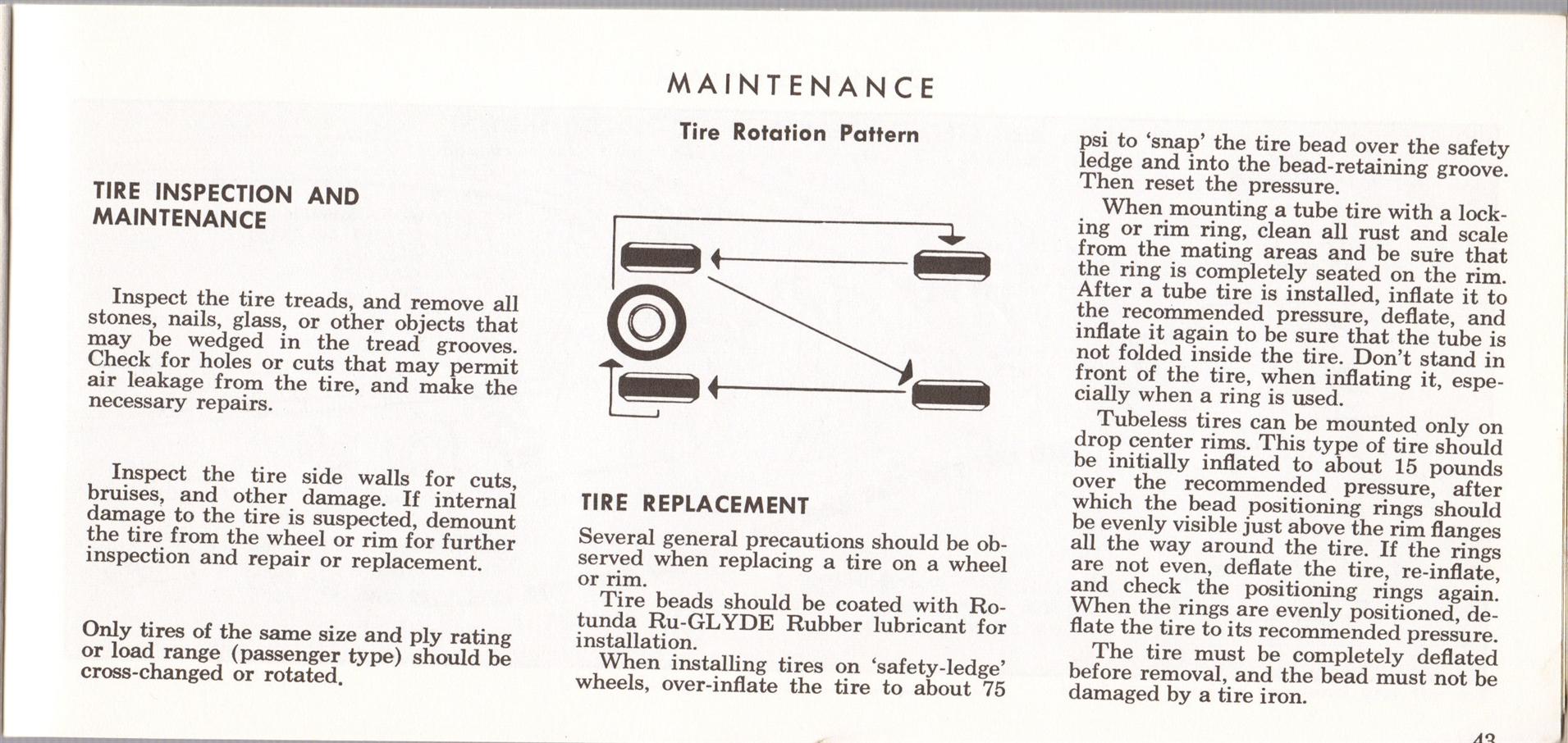 1969 Ford Truck Owners Manual Pg43