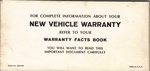 1969 Ford Truck Owners Manual Pg70 Back Cover