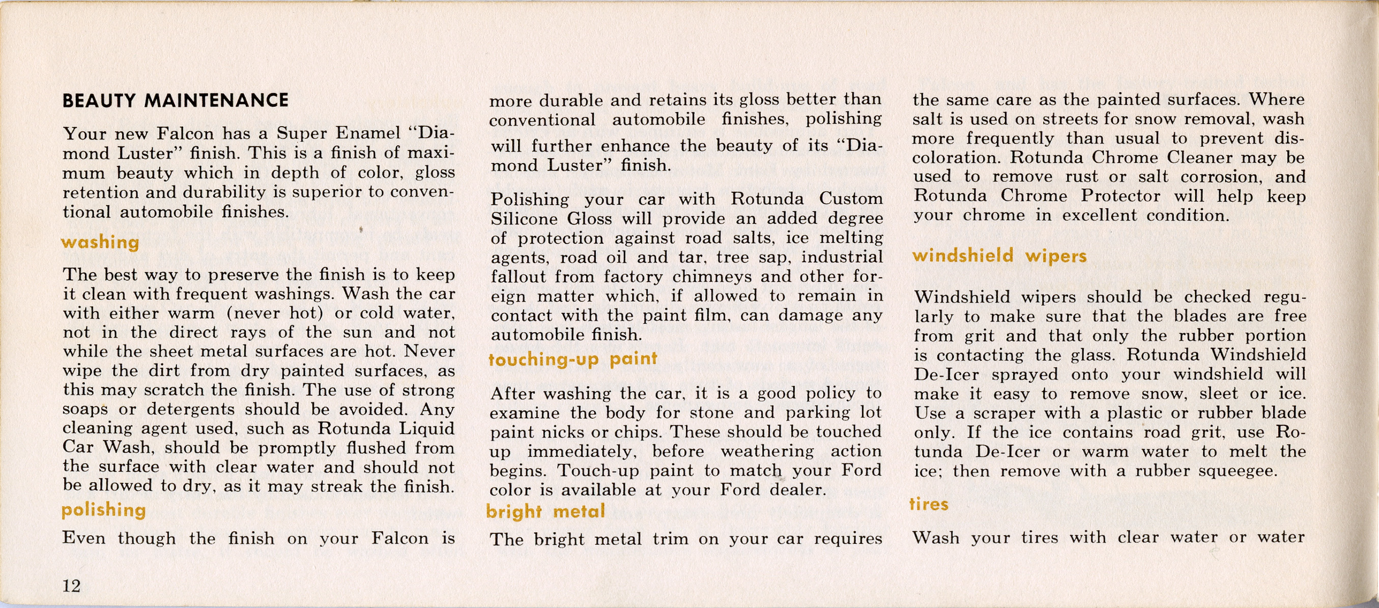 1964 Ford Falcon Owners Manual-12