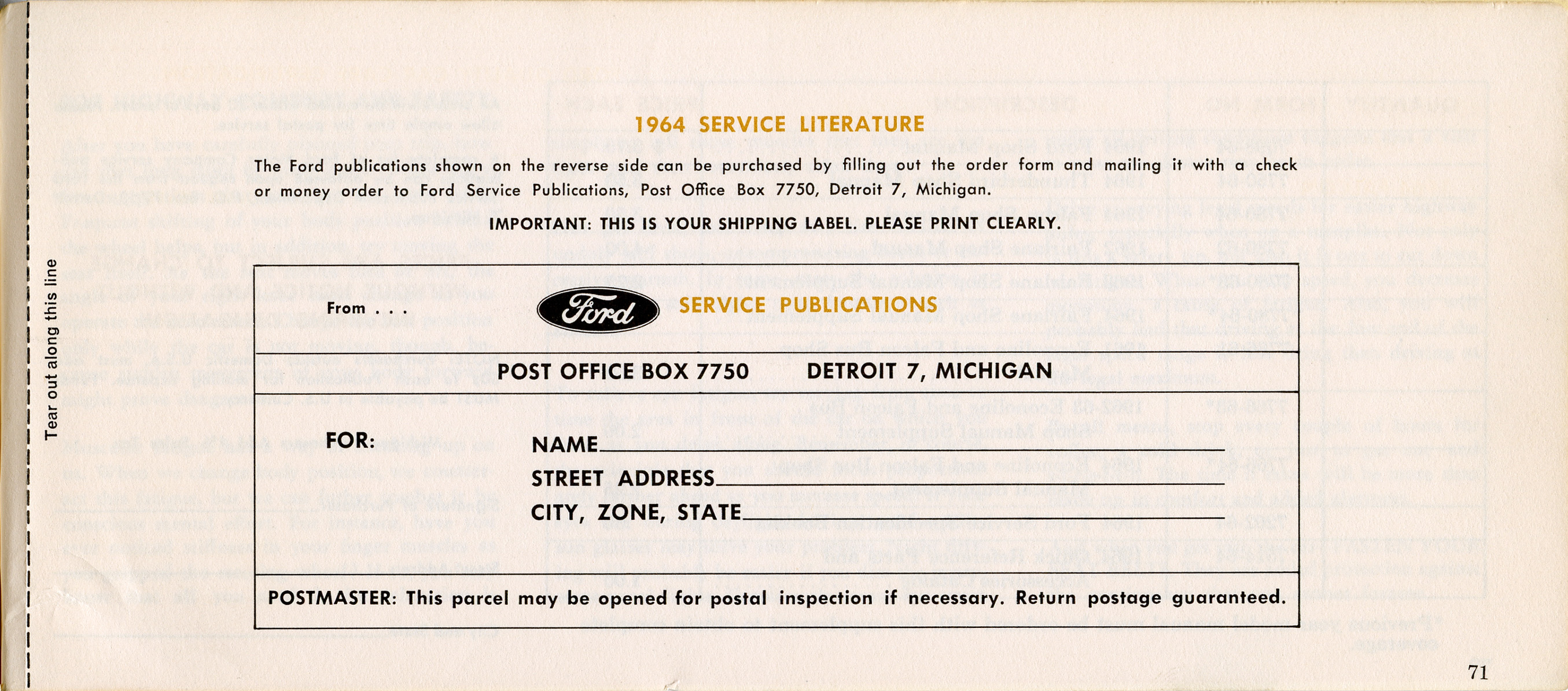 1964 Ford Falcon Owners Manual-71