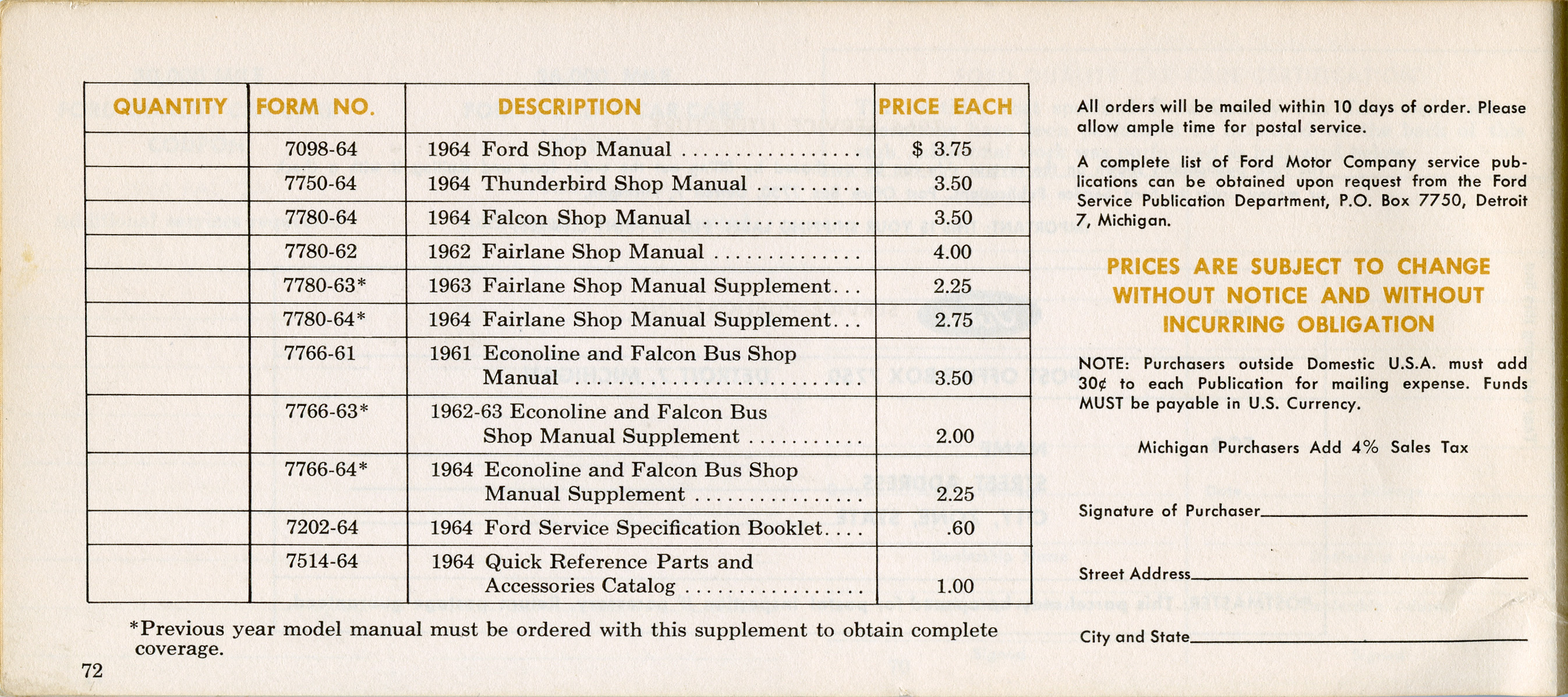 1964 Ford Falcon Owners Manual-72