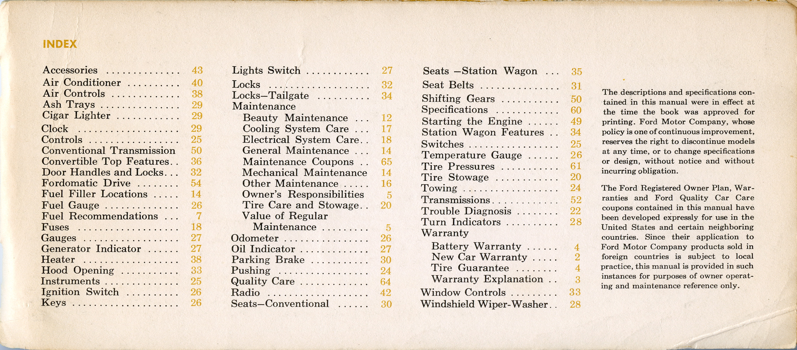 1964 Ford Falcon Owners Manual-73