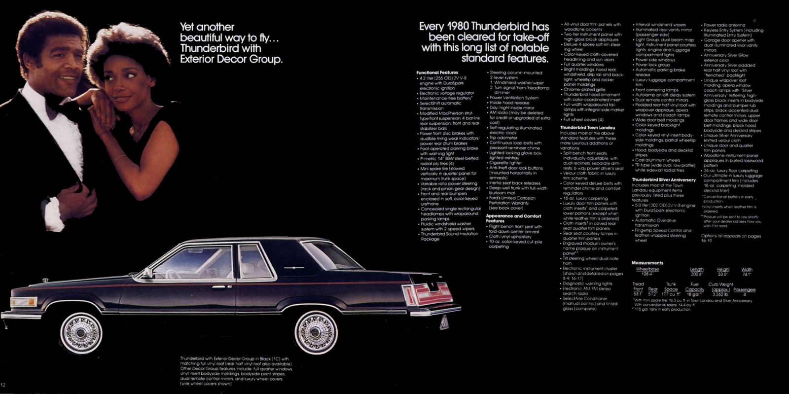 1980 Ford Thunderbird Catalog Car Brochure 