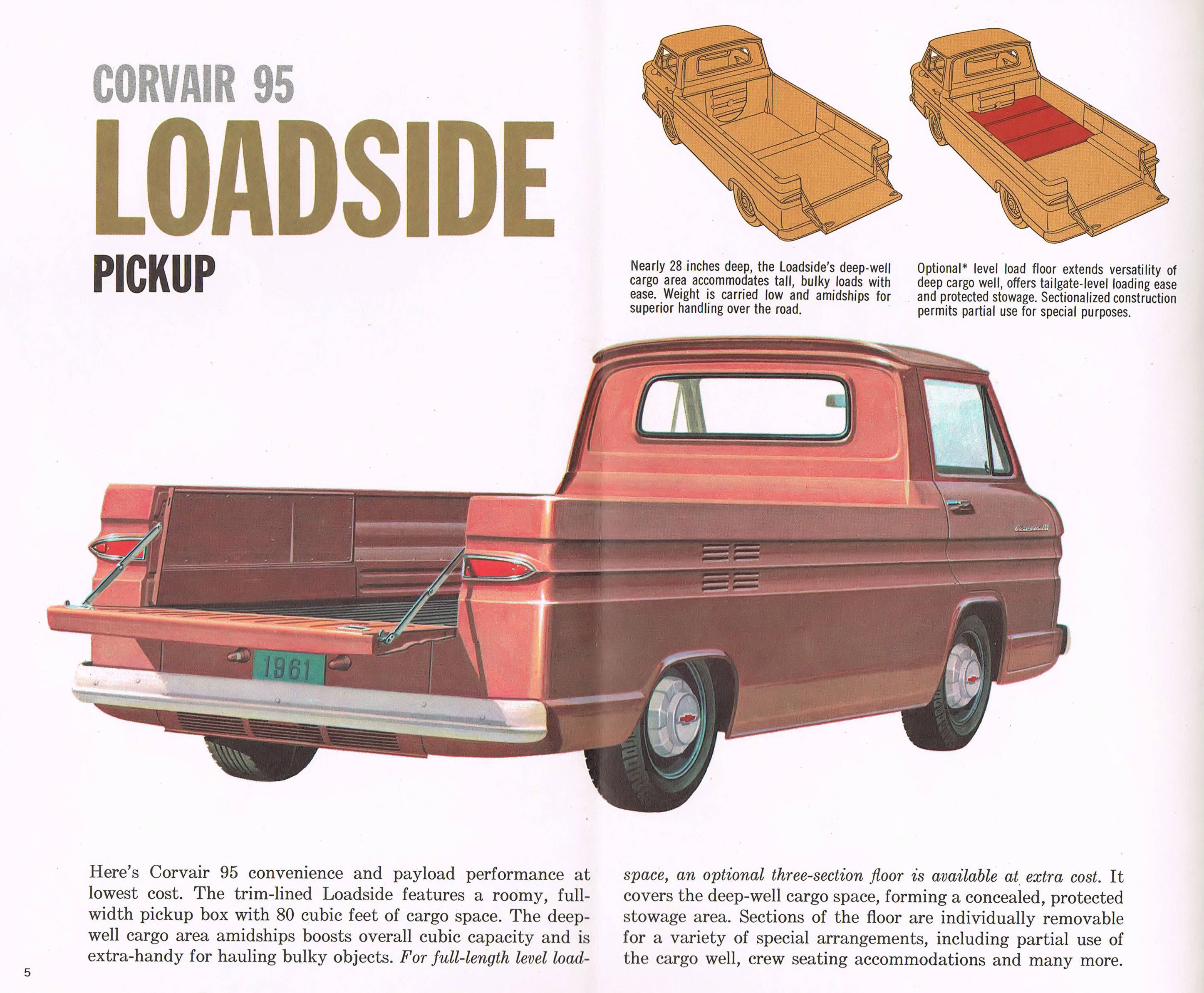 1961-65 Chevrolet Corvair  FC Truck Parts Illustration Catalog CD Disc