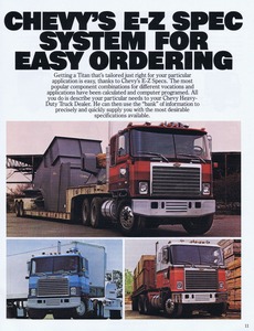 1980 Chevrolet Titan Truck/Tractor Sales Brochure 
