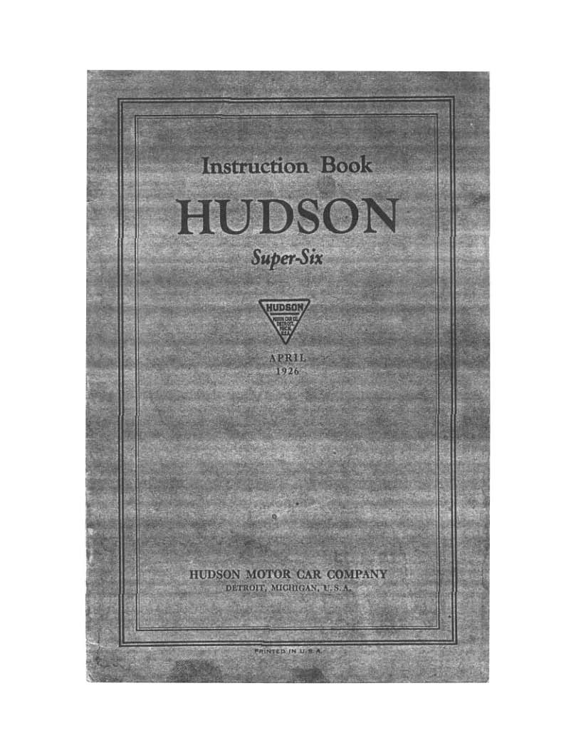 1926 Hudson Instruction Book-01