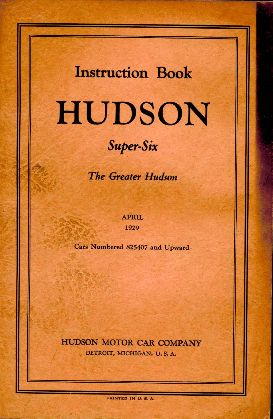 1929 Hudson Instruction Book-01
