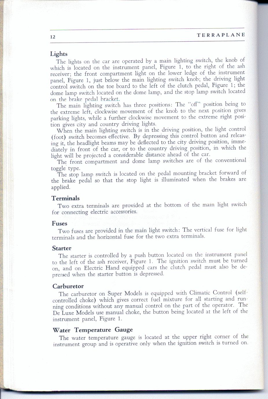 1937 Terraplane Owners Manual-12