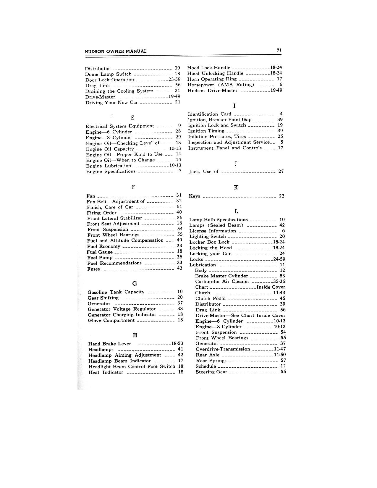 1949 Hudson Owners Manual-73