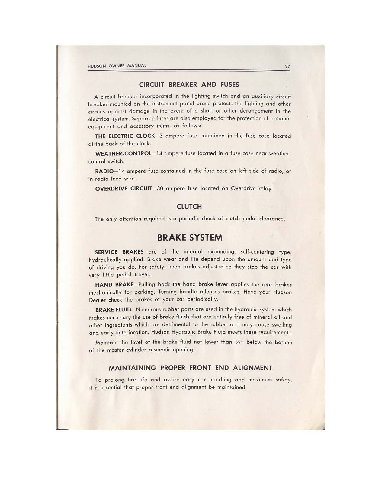1953 Hudson Jet Owners Manual-28