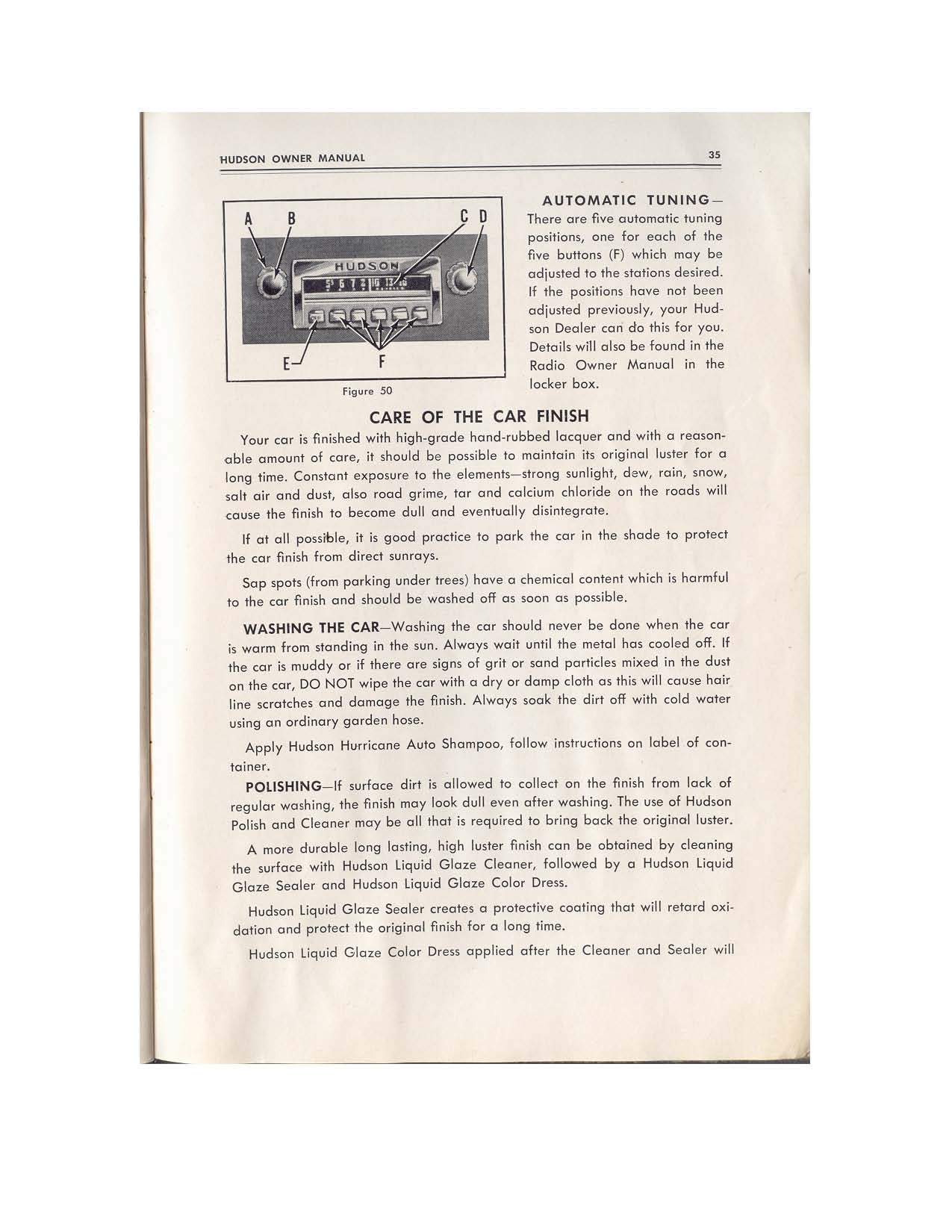 1953 Hudson Jet Owners Manual-36