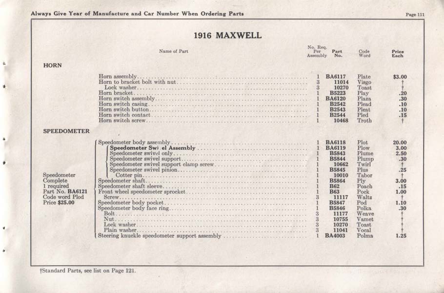 1916 Maxwell Parts Price List-113