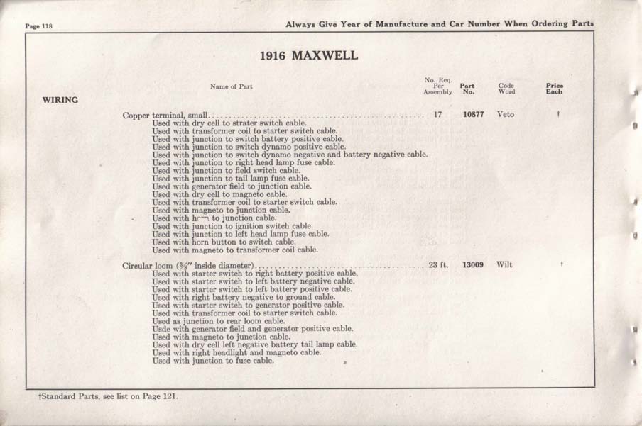 1916 Maxwell Parts Price List-120