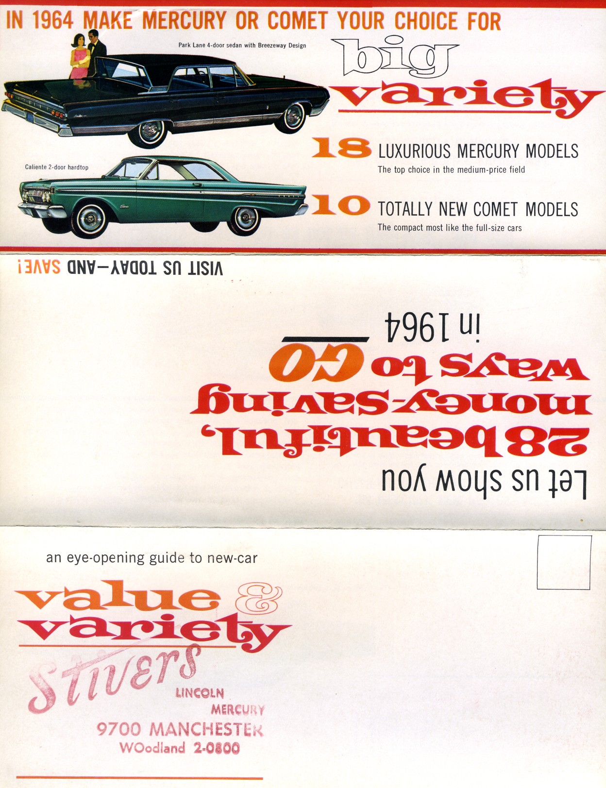 1964 Mercury Foldout-Side 1