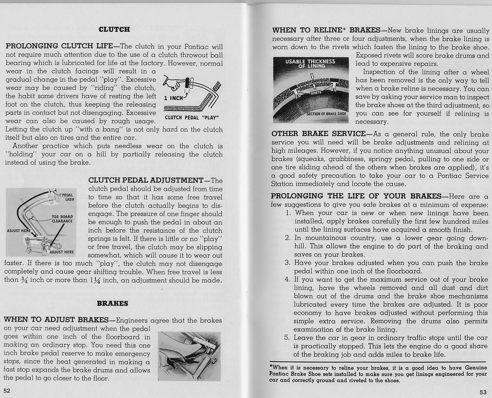 1950 Pontiac owner s manual - Pg 52 - 53