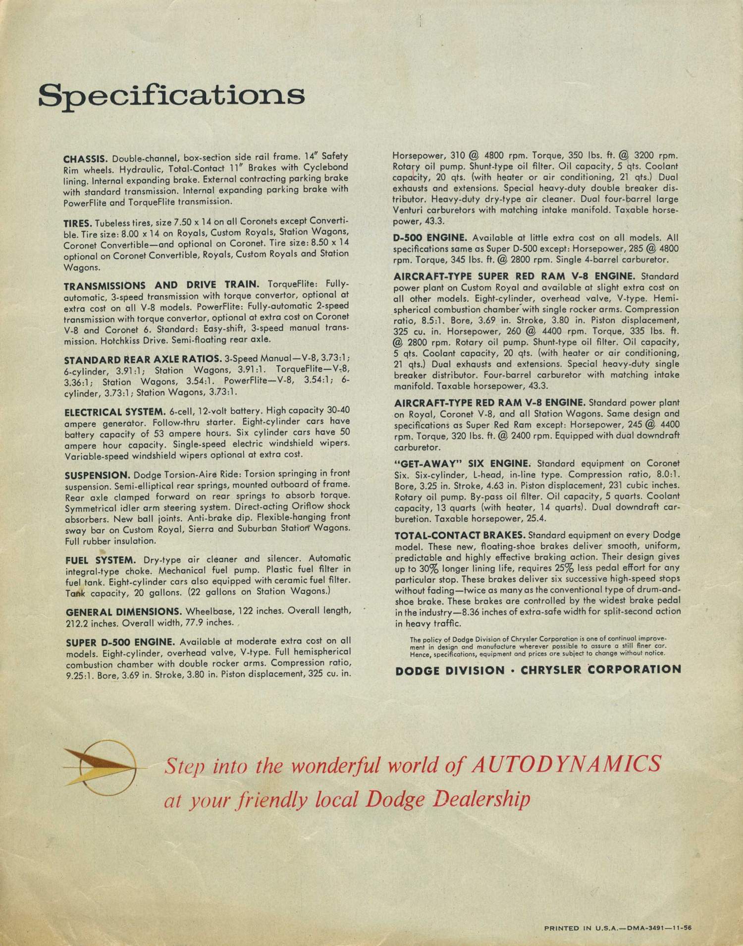 1957 Dodge Foldout (E)-Back Cover