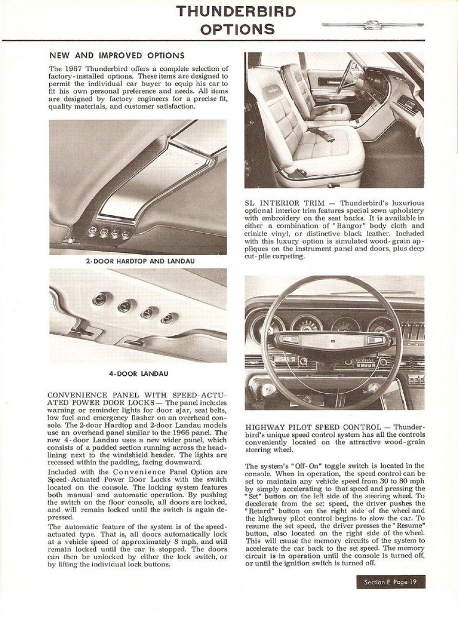 1967 Thunderbird Salesman's Data-19