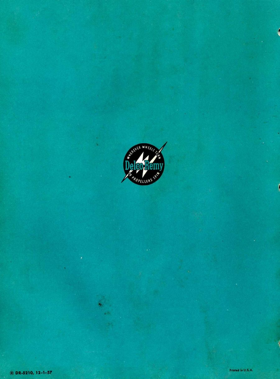 12V Electrical Equipment for 1958 Cars-21