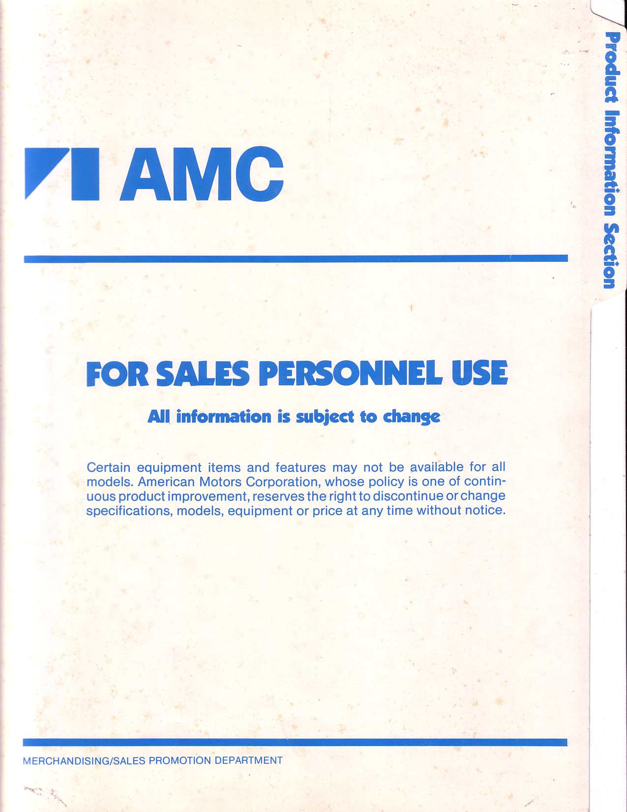 1980 AMC Data Book-A01