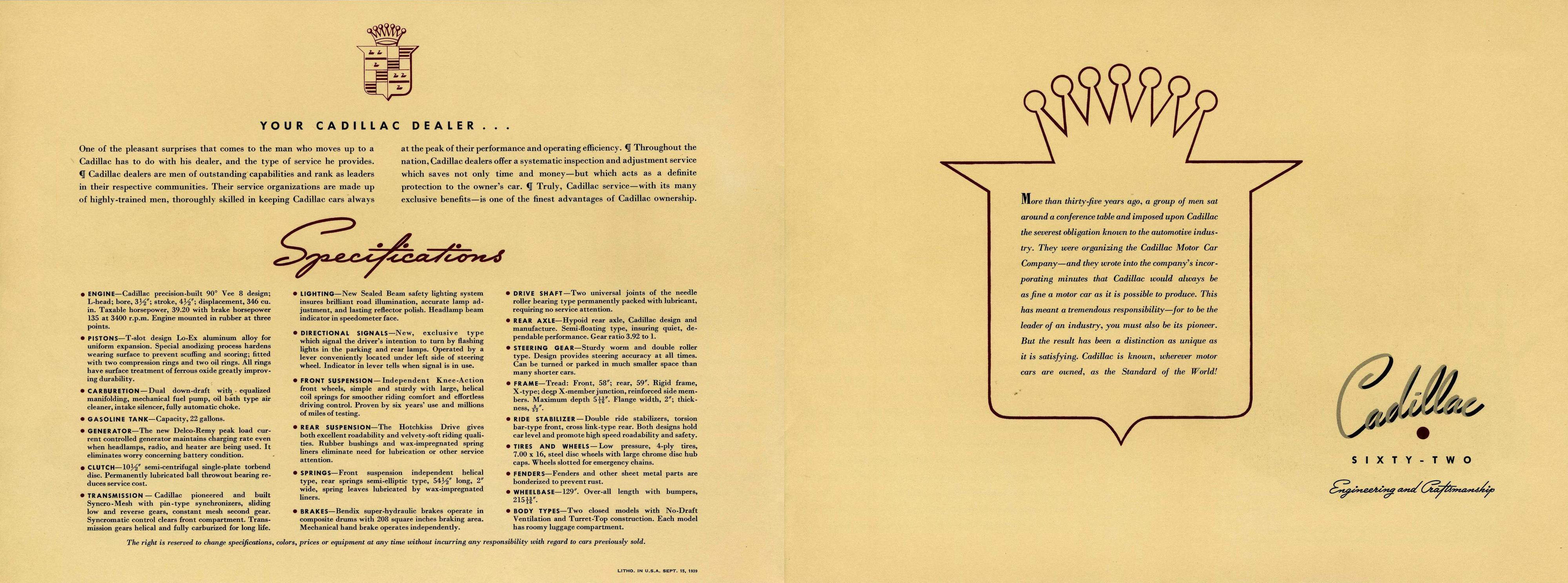 I- 1940 Cadillac Feature Foldout -Outer
