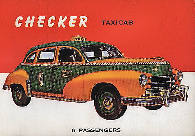 1953 Checker A6 Postcard-01