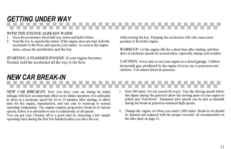 1965 Checker Owners Manual-13