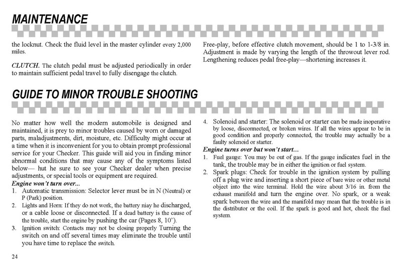 1965 Checker Owners Manual-26