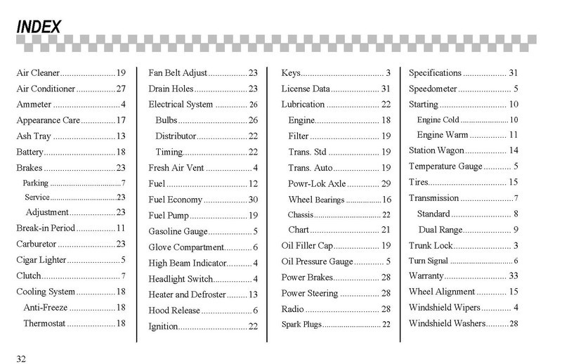 1965 Checker Owners Manual-34