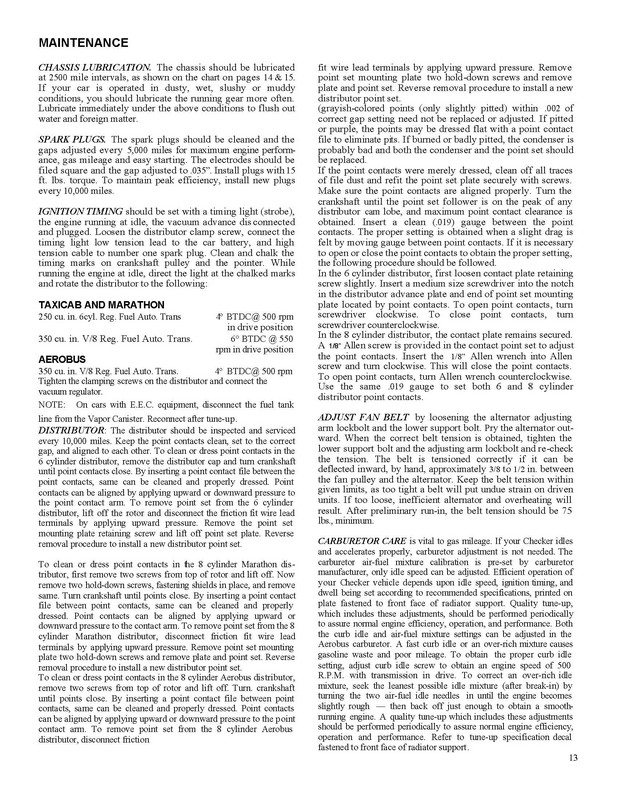 1971 Checker Owners Manual-13