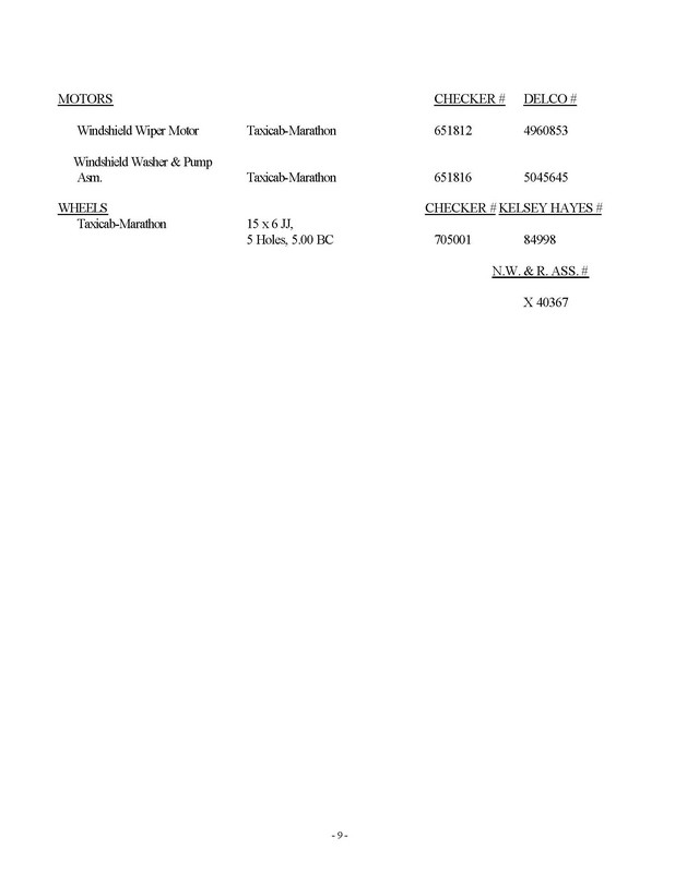 1977 Checker Cross Reference List-09