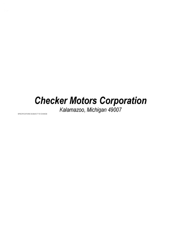 1977 Checker Owners Manual-28