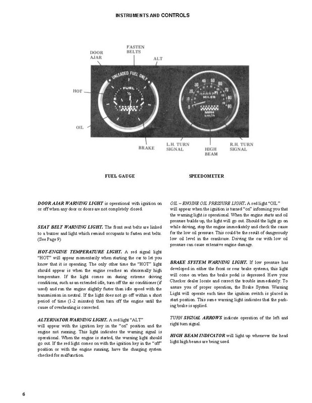 1982 Checker Owners Manual-06