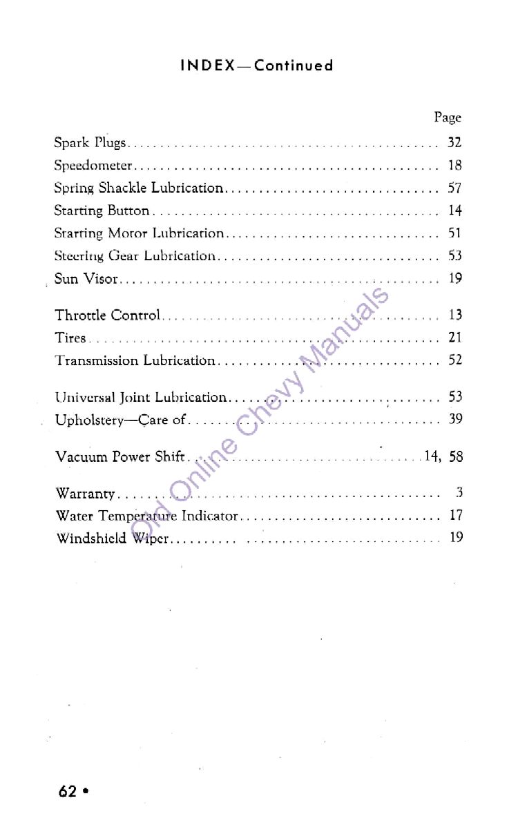 1942 Chevrolet Owners Manual-62