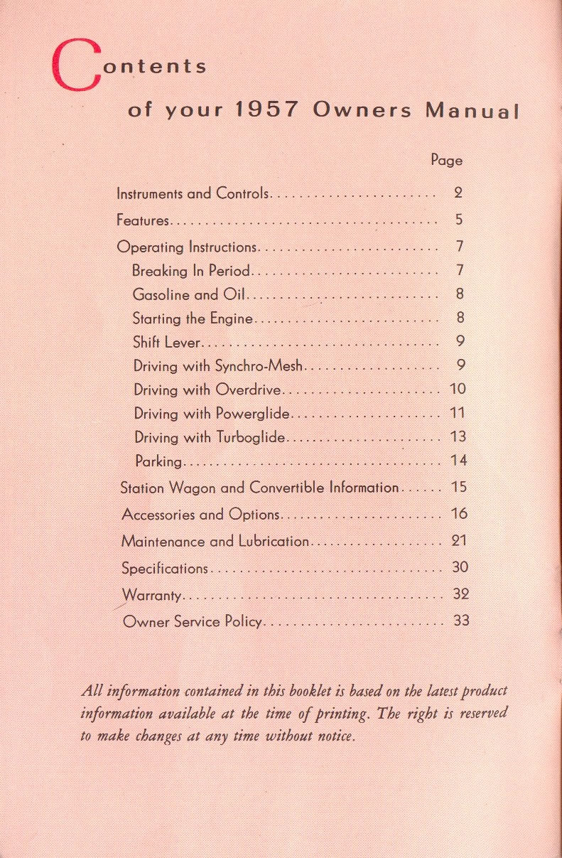 1957 Chevrolet Manual-00a